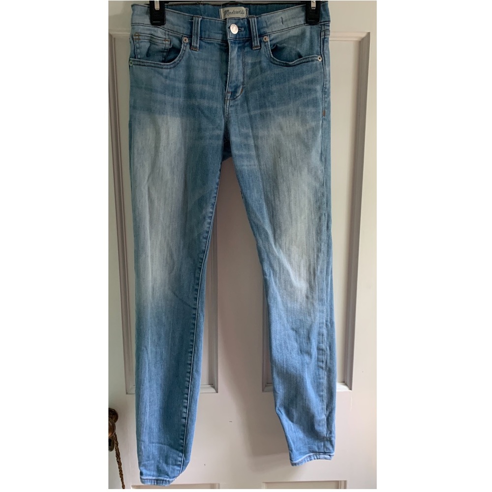 MADEWELL SKINNY SKINNY LIGHT WASH JEANS